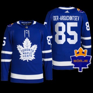 Semyon Der-Arguchintsev Toronto Maple Leafs Home Jersey Blue #85 Authentic Pro Uniform