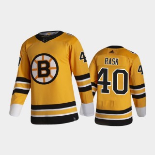 Men's Boston Bruins Tuukka Rask #40 Reverse Retro 2020-21 Gold Special Edition Authentic Pro Jersey