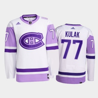 Brett Kulak 2021 HockeyFightsCancer Jersey Montreal Canadiens White Primegreen