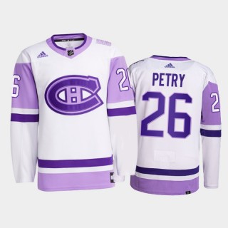 Jeff Petry 2021 HockeyFightsCancer Jersey Montreal Canadiens White Primegreen