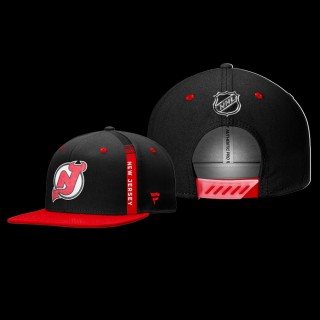Men New Jersey Devils Authentic Pro 2022 NHL Draft Black Snapback Hat