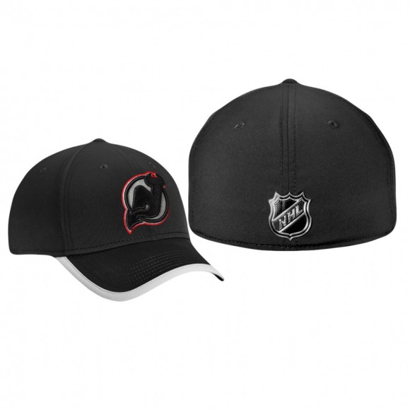 New Jersey Devils Black Authentic Pro Clutch Speed Flex Hat