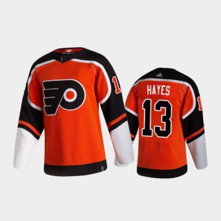 Men's Philadelphia Flyers Kevin Hayes #13 Reverse Retro 2020-21 Orange Special Edition Authentic Pro Jersey