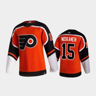 Men's Philadelphia Flyers Matt Niskanen #15 Reverse Retro 2020-21 Orange Special Edition Authentic Pro Jersey