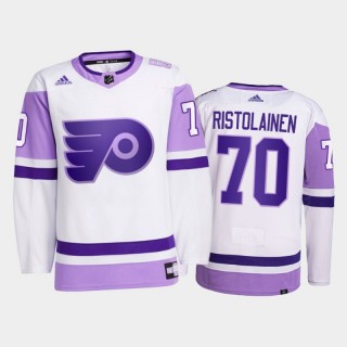 Rasmus Ristolainen 2021 HockeyFightsCancer Jersey Philadelphia Flyers White Primegreen
