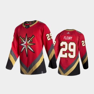 Men's Vegas Golden Knights Marc-Andre Fleury #29 Reverse Retro 2020-21 Red Special Edition Authentic Pro Jersey