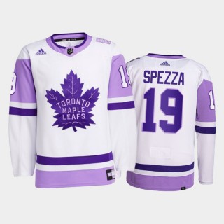 Jason Spezza 2021 HockeyFightsCancer Jersey Toronto Maple Leafs White Primegreen