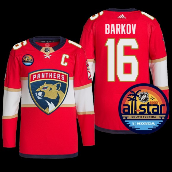 2023 NHL All-Star Florida Panthers Aleksander Barkov Jersey Authentic Pro Red #16 Uniform