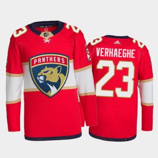 2021-22 Florida Panthers Carter Verhaeghe Home Jersey Red Primegreen Authentic Pro Uniform