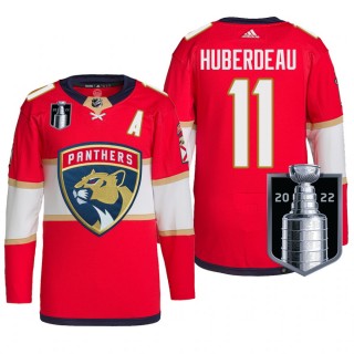 Florida Panthers Jonathan Huberdeau 2022 Stanley Cup Playoffs Jersey Red Authentic Pro Uniform