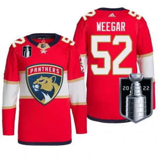 Florida Panthers MacKenzie Weegar 2022 Stanley Cup Playoffs Jersey Red Authentic Pro Uniform
