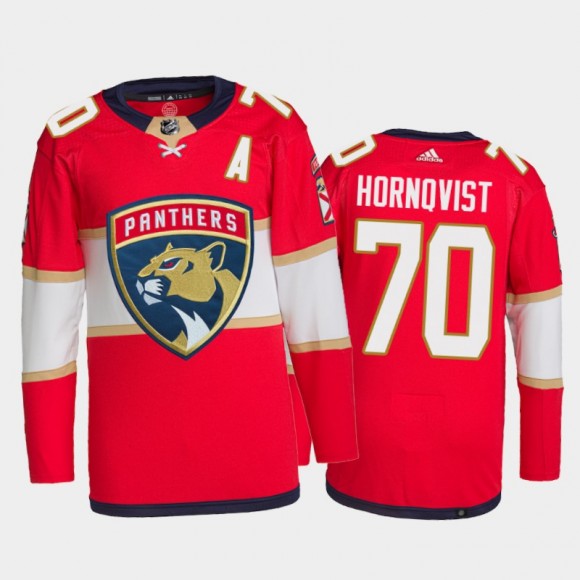 2021-22 Florida Panthers Patric Hornqvist Home Jersey Red Primegreen Authentic Pro Uniform