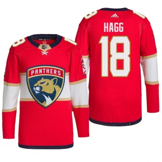 Florida Panthers 2022 Home Jersey Robert Hagg Red #18 Primegreen Authentic Pro Uniform