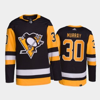 2022 Pittsburgh Penguins Matt Murray Home Jersey Black Primegreen Authentic Pro Uniform