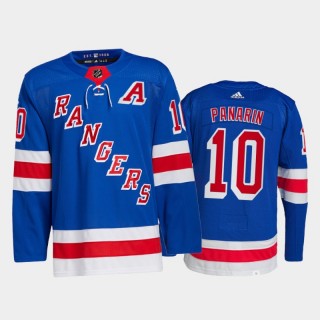 2021-22 New York Rangers Artemi Panarin Primegreen Authentic Jersey Blue Home Uniform