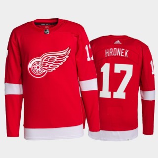 2021-22 Detroit Red Wings Filip Hronek Pro Authentic Jersey Red Home Uniform