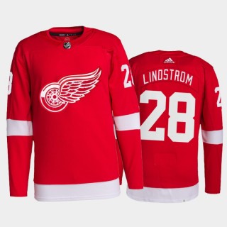 2021-22 Detroit Red Wings Gustav Lindstrom Pro Authentic Jersey Red Home Uniform