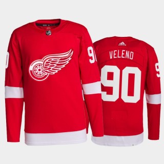 2021-22 Detroit Red Wings Joe Veleno Pro Authentic Jersey Red Home Uniform