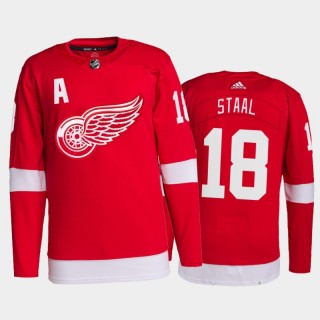 2021-22 Detroit Red Wings Marc Staal Pro Authentic Jersey Red Home Uniform