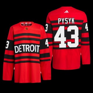 Mark Pysyk Detroit Red Wings Authentic Pro Jersey 2022 Red #43 Reverse Retro 2.0 Uniform