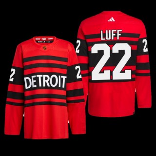 Matt Luff Detroit Red Wings Authentic Pro Jersey 2022 Red #22 Reverse Retro 2.0 Uniform