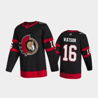 Ottawa Senators Austin Watson #16 Home Black 2020-21 2D Authentic Pro Jersey