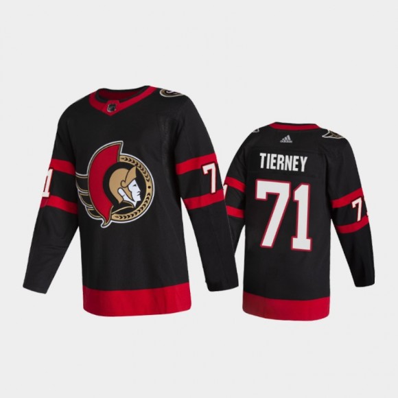 Ottawa Senators Chris Tierney #71 Home Black 2020-21 2D Authentic Pro Jersey