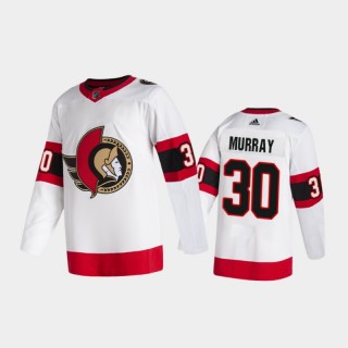 Ottawa Senators Matt Murray #30 Away White 2020-21 2D Authentic Pro Jersey