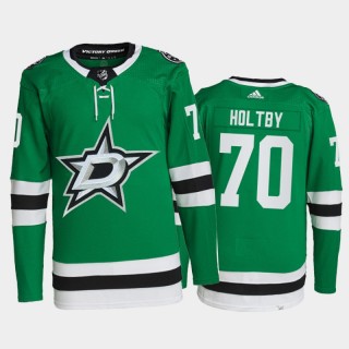 2021-22 Dallas Stars Braden Holtby Primegreen Authentic Jersey Green Home Uniform