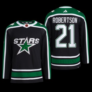 Reverse Retro 2.0 Dallas Stars Jason Robertson Jersey Authentic Pro Black #21 Uniform