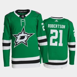 2021-22 Dallas Stars Jason Robertson Primegreen Authentic Jersey Green Home Uniform