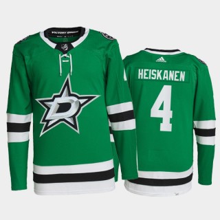 2021-22 Dallas Stars Miro Heiskanen Primegreen Authentic Jersey Green Home Uniform