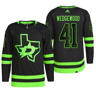 Dallas Stars 2022 Alternate Jersey Scott Wedgewood Black #41 Primegreen Authentic Pro Uniform
