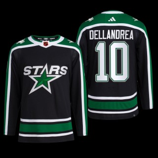 Reverse Retro 2.0 Dallas Stars Ty Dellandrea Jersey Authentic Pro Black #10 Uniform
