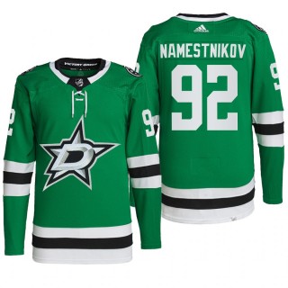 Dallas Stars 2022 Home Jersey Vladislav Namestnikov Green #92 Primegreen Authentic Pro Uniform