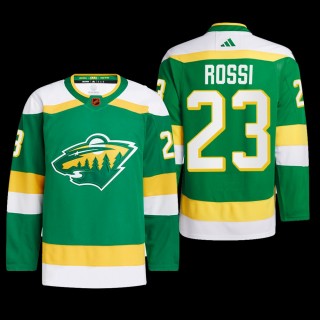Minnesota Wild 2022 Reverse Retro 2.0 Jersey Marco Rossi Green #23 Authentic Pro Uniform